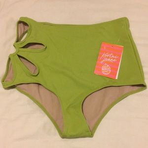 Kortni Jeane Women’s High-Waisted Swimmer bottoms
